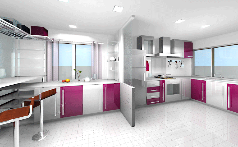 TỦ BẾP HIỆN ĐẠI 08